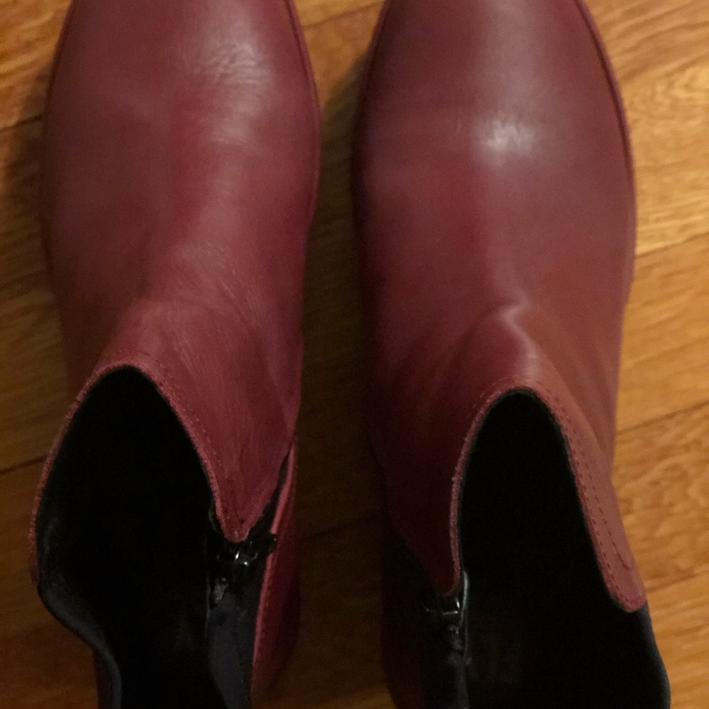 Fly London red booties